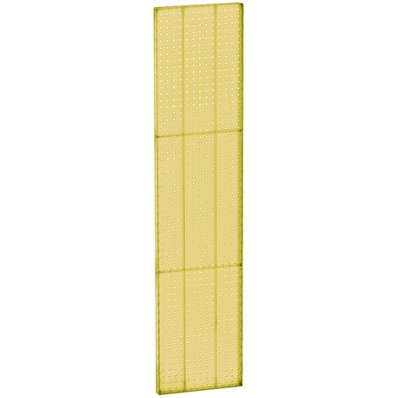 Azar Displays 13.5" x 60" Pegboard Panel - One sided, PK2 771360-YEL-2PK